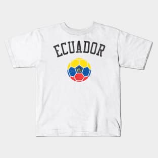 Ecuador Soccer Team Heritage Flag Kids T-Shirt